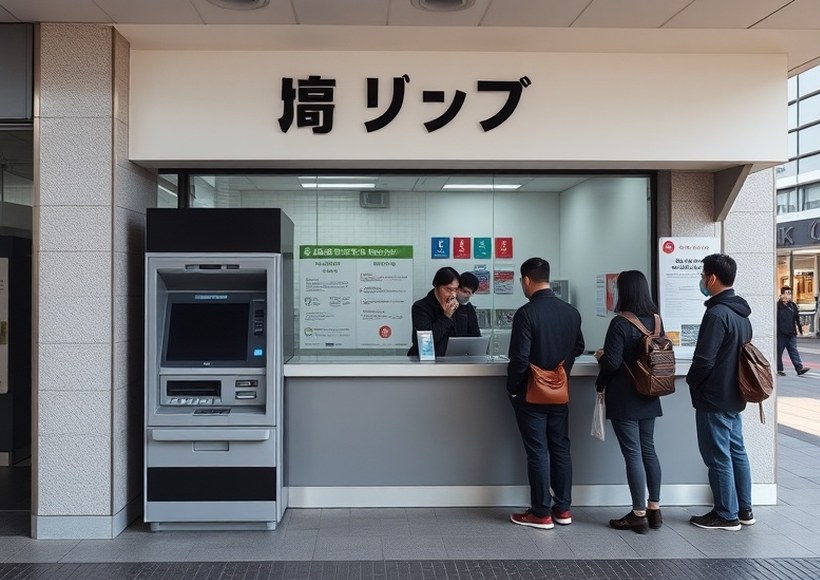 対応前 — 繁忙時間帯に停止した端末。待ち列が窓口へ移っています。